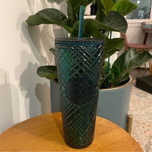 NWT Starbucks 2021 Winter Holiday Emerald Green Jeweled Tumbler